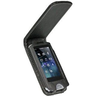 iGadgitz Black Genuine Leather Case Cover for Sony Walkman NWZ A865 Series Video  Player (NWZ A865B, NWZ A865W)  Players & Accessories