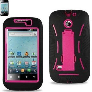 (Super Cover) Hard Case for Huawei Ascend II M865 Black/Pink(SLCPC06 HWM865BKHPK) Cell Phones & Accessories