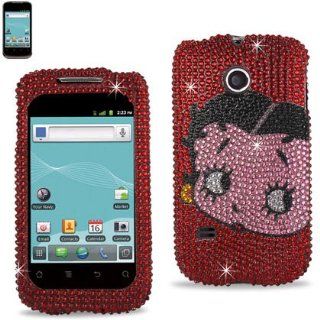 Reiko DPC HWM865 B21RD Betty Boop Fashionable Premium Bling Diamond Protective Case for Huawei Ascend II (M865)   1 Pack   Retail Packaging   Red Cell Phones & Accessories