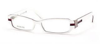 Gucci Gg 2916 White Blue Red Frame/Clear Lens 52Mm Shoes
