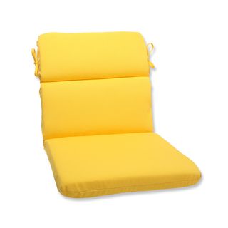 Pillow Perfect Outdoor Yellow Rounded Corners Chair Cushion