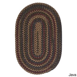 Colonial Mills Horizon Braided Area Rug (8 X 10 Oval) Brown Size 8 x 10