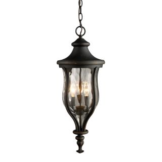 Grand Aisle 3 light Weathered Charcoal Outdoor Pendant