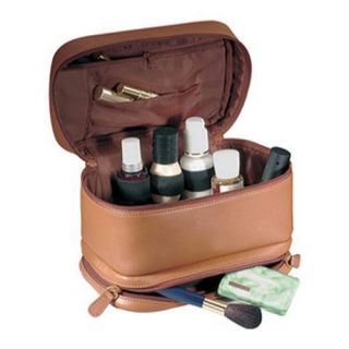 Royce Leather Cosmetic Travel Case 270 3 Tan Leather
