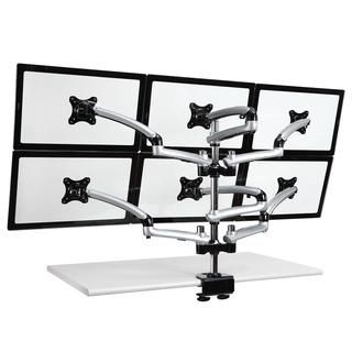 Cotytech Silver Six Monitor Desk Mount Spring Arm