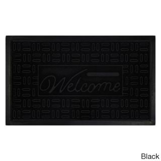 Parquet Recycled Rubber Welcome Mat (18 X 30 inch)