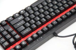 Rapoo V7 Yellow Switch Wire USB Programmable Mechanical Gaming PC Keyboard w/ 87 Keys Computers & Accessories