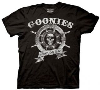 Goonies Never Say Die Ship Wheel Men's T shirt Clothing