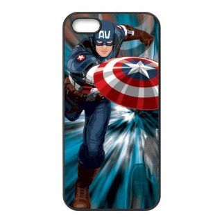Personalized Captain America Hard Case for Apple iphone 5/5s case AA849 Cell Phones & Accessories