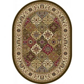 Lagoon Multi Oval Transitional Area Rug