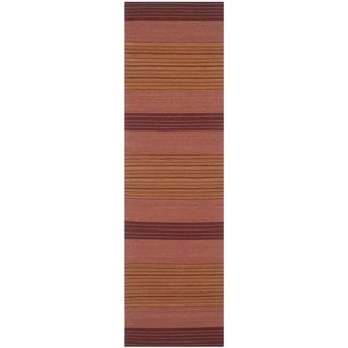 Safavieh Hand woven Marbella Rust Wool Rug (23 X 8)