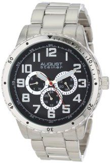 August Steiner Men's AS8060SS Quartz Multi Function Bracelet Watch August Steiner Watches