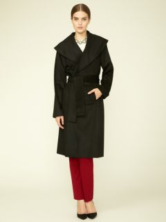 Wool Cashmere Wrap Sash Coat by Magaschoni
