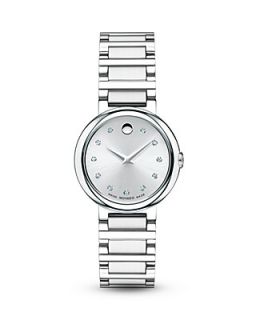 Movado Women's Concerto Stainless Steel Watch with Diamonds, 26.5mm's