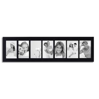 Adeco Adeco 7 opening 4x6 Collage Black Picture Frame Black Size 4x6