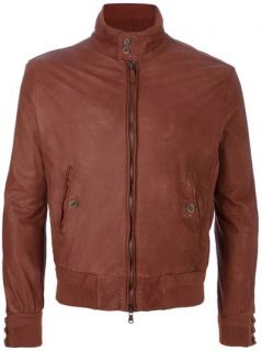 Jacob Cohen Ruffled Leather Jacket