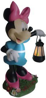 Woods International 4022 Minnie Mouse Holding Lighted Lantern, 17.5 Inch by 10.875 Inch by 7 1/4 Inch  Solar Mickey Mouse  Patio, Lawn & Garden