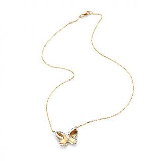 Michael Anthony Jewelry® 10K Two Tone "Butterfly" 17" Neckl