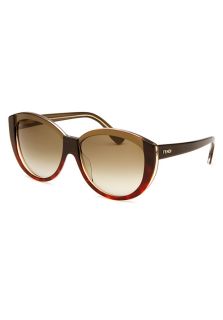 Fendi FS5261 220 57 14 135  Eyewear,Womens Wayfarer Tortoise & Bronze Sunglasses, Sunglasses Fendi Womens Eyewear