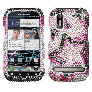 Asmyna MOTMB855HPCDM013NP Luxurious Dazzling Diamante Case for Motorola Photon 4G MB855   1 Pack   Retail Packaging   Twin Stars Cell Phones & Accessories