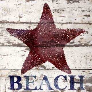 Jen Lee Art Starfish Beach Reclaimed Wood   White Barn Siding Art 33036 WB Si