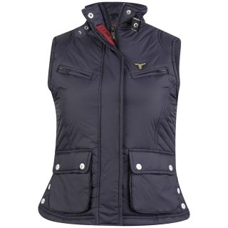 Le Breve Womens Vallo Gilet   Navy      Womens Clothing