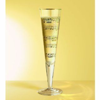 Ritzenhoff Champagne Glass with Napkin by Nathalie Jean Kitchen & Dining