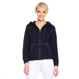 DG2 French Terry Zip Front Hoodie with Pickstitching