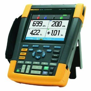 Fluke 190 204/AM/S 4 Channel LCD Color ScopeMeter Oscilloscope with SCC290 Kit, 200 MHz Bandwidth, 1.7ns Rise time Science Lab Oscilloscopes