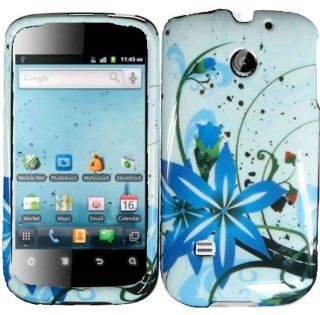 Blue Splash Hard Case Cover for Huawei Ascend 2 M865 Cell Phones & Accessories