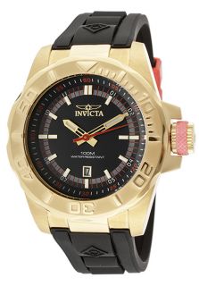 Invicta 12162  Watches,Mens Pro Diver Black Dial Black Polyurethane, Casual Invicta Quartz Watches