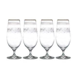 Mikasa Jewel Iced Beverage Glasses, Set of 4 Iced Tea Glasses Kitchen & Dining