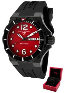 Swiss Legend 10060A BB 05 W  Watches,Mens Abyssos Automatic Red Dial Black Silicone, Casual Swiss Legend Automatic Watches
