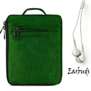 Samsung Galaxy Tab 2 7 Inch Student Edition Tablet GREEN Carrying Jacket Cover Case Smooth Nylon Feel, Protective, Light Weight, Durable, Quality Sleeve with accessories (Also Fits Galaxy Tab 7.7 LTE, Galaxy Tab 7.0 Plus, SGH T869MABTMB, GT P6210MAYXAR, GT