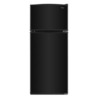 Whirlpool 17.6 cu ft Top Freezer Refrigerator with Single Ice Maker (Black) ENERGY STAR