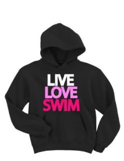 Live Love Swim Hooded Sweatshirt Clothing