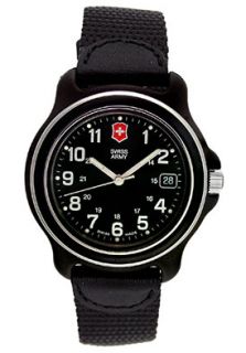 Swiss Army 24378  Watches,Mens  Original Black Leather Black Dial, Casual Swiss Army Quartz Watches