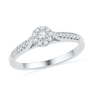 ct t w diamond frame promise ring in 10k white gold $ 319 00 10 %