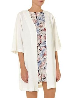Dorothy Perkins All about rose jacquard jacket with half sleeve White
