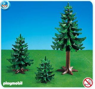 Playmobil Large & Small Pine Trees Toys & Games