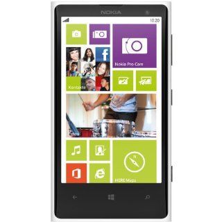 Nokia Lumia 1020 RM 877 32GB AT&T Unlocked GSM Windows Cell Phone   White/Black Cell Phones & Accessories