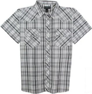 Casual Country Big and Tall Men's Western 899 Plaid Short Sleeve Shirt 3XL Off White Gray at  Men�s Clothing store