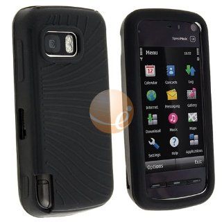 Silicone Skin Case for Nokia XpressMusic 5800, Black Cell Phones & Accessories