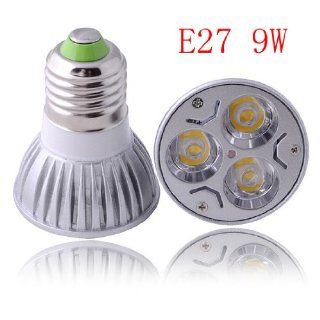 JACKYLED Ultra Bright LED XE CREE 3X3W 9W E27(E26) dimmable Warm or Cool White LED Light Bulb, E27 Standard Household Base, Replacement for 60 Watt, 60 degree UL Listed (Warm White Dimmable)   String Lights