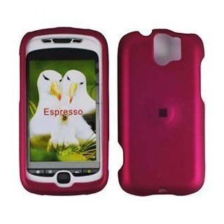 Rose Red / Pink Rubberized Hard Protector Case for HTC myTouch 3G Slide Cell Phones & Accessories