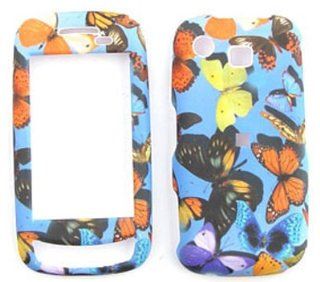Samsung Impression A877   Multicolor Butterflies  Hard Case/Cover/Faceplate/Snap On/Housing/Protector Cell Phones & Accessories