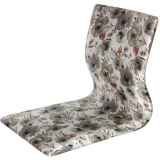 Oriental Furniture Tatami Floral Meditation Fabric Lounge Chair TM CHAIR FWHT