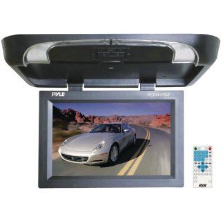 PYLE PLRD175IF 17'' Flip Down Monitor w/ Built in DVD/ SD/ USB Player w/ Wireless FM Modulator & IR Transmitter  Vehicle Overhead Video 