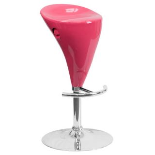 FlashFurniture Contemporary Plastic Adjustable Height Bar Stool CH TC3 81003 