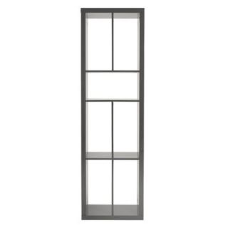 Eurostyle Ryn 72 Bookcase 09820GRY / 09820WHT Finish Gray Lacquer